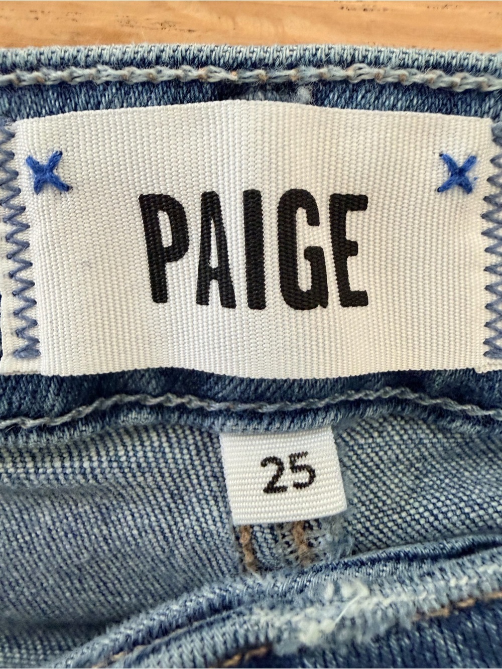 PAIGE Cindy Straight Ankle Jeans in Blue - Picture 3 of 4